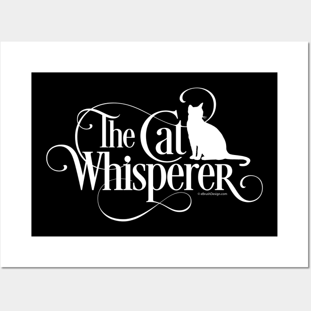 The Cat Whisperer Wall Art by eBrushDesign